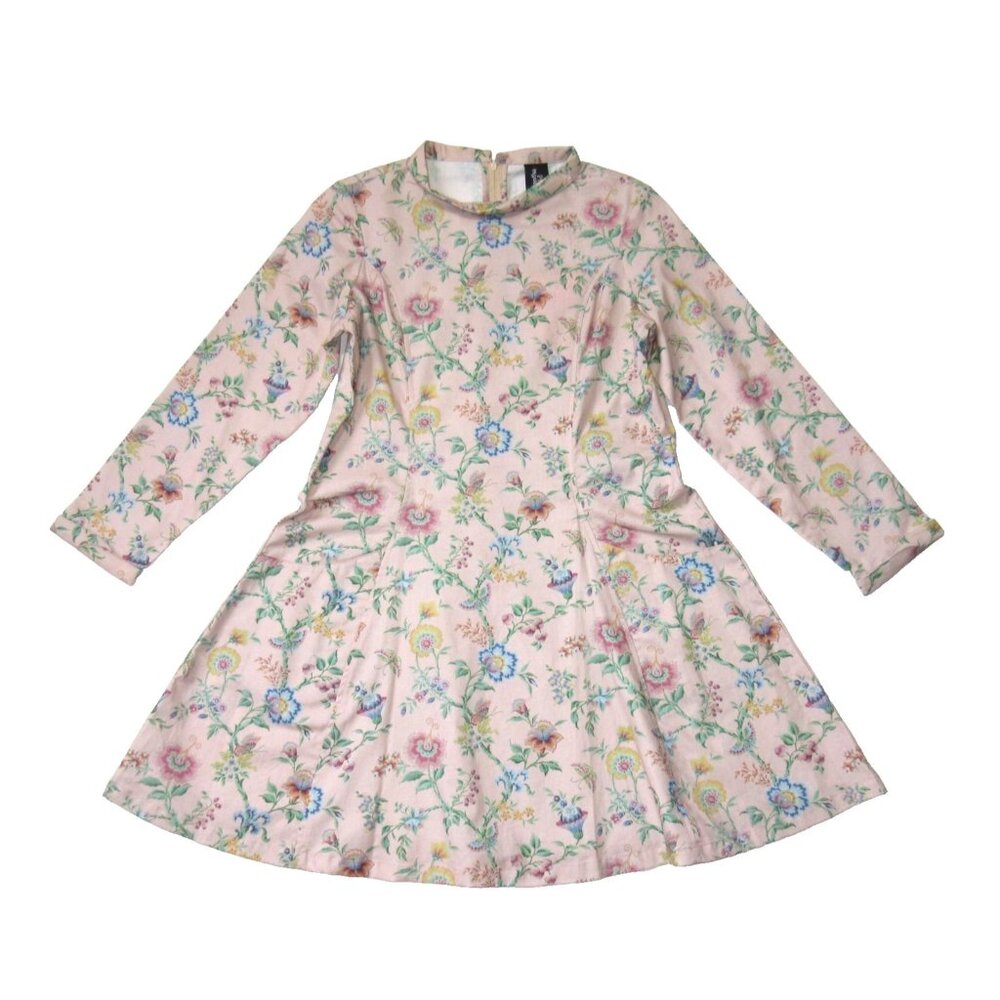 NWT Samantha Pleet Passion Mini in Pink Wallpaper Floral Print Dress 8
